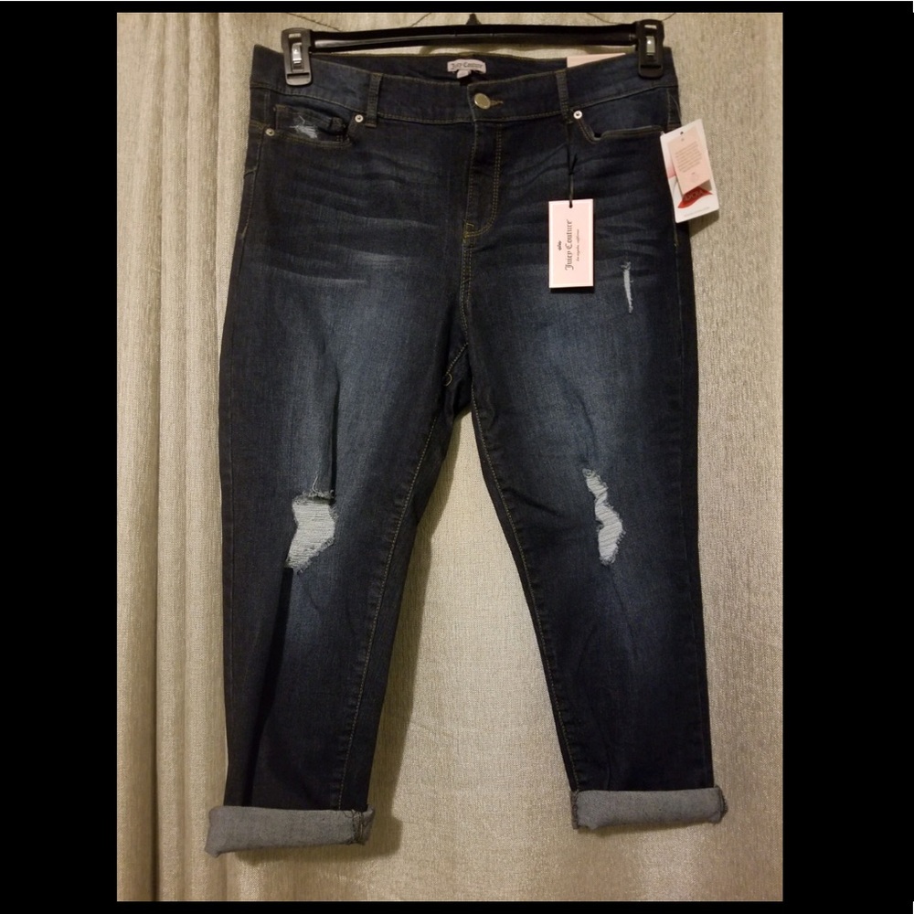 Size 16 Juicy Couture Distressed Capri